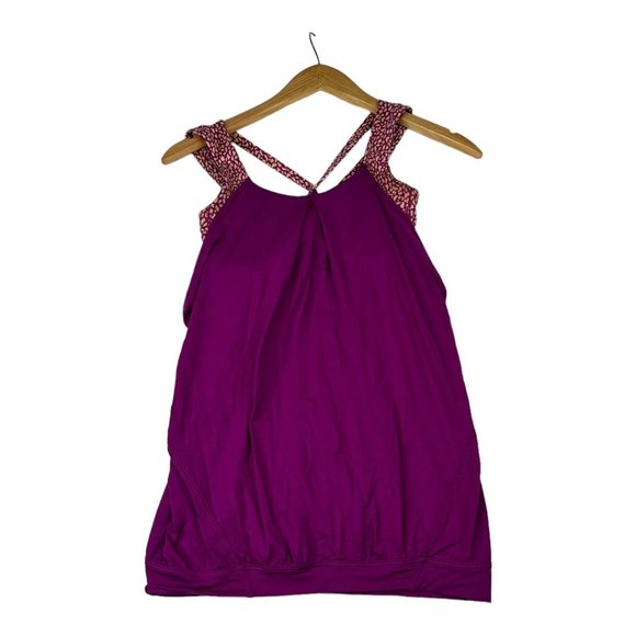 Lululemon Nouveau Limits Tank Sz 4 Regal Plum AS IS - Picture 1 of 7